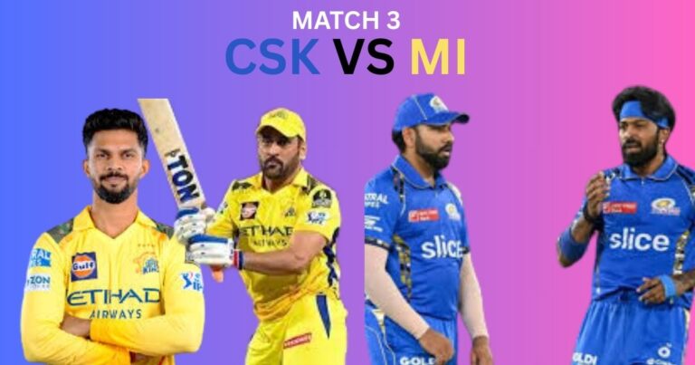 आईपीएल मैच 3 मुंबई VS चेन्नई