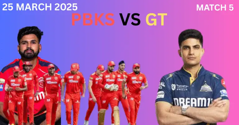 Punjab Kings Triumph in High-Scoring Thriller Against Gujarat Titans – IPL 2025, Match 5 Recap